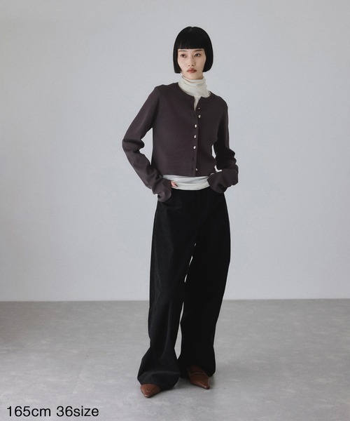 セレクトレングスクルーネックニットカーディガン（カーディガン