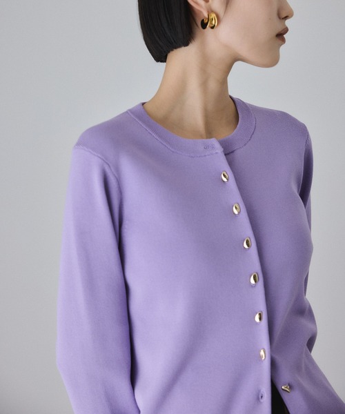 セレクトレングスクルーネックニットカーディガン（カーディガン