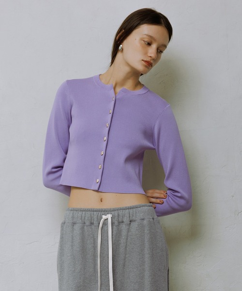 セレクトレングスクルーネックニットカーディガン（カーディガン