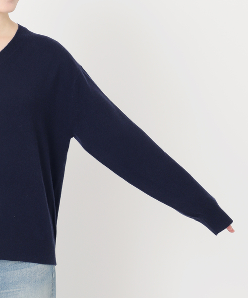 セール】カシミヤブレンドウールVネックニット（ニット/セーター