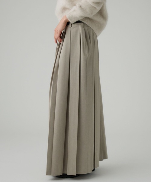 BABYLONE（バビロン）の「プリーツフレアスカート（スカート・レディース・チャコール/グレイッシュベージュ・34inch/36inch）」の19枚目の写真