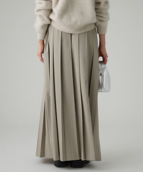 BABYLONE（バビロン）の「プリーツフレアスカート（スカート・レディース・チャコール/グレイッシュベージュ・34inch/36inch）」の17枚目の写真