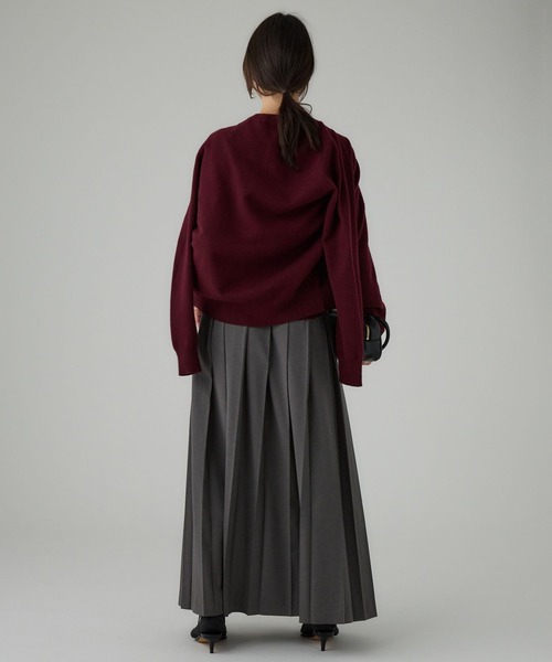 BABYLONE（バビロン）の「プリーツフレアスカート（スカート・レディース・チャコール/グレイッシュベージュ・34inch/36inch）」の14枚目の写真