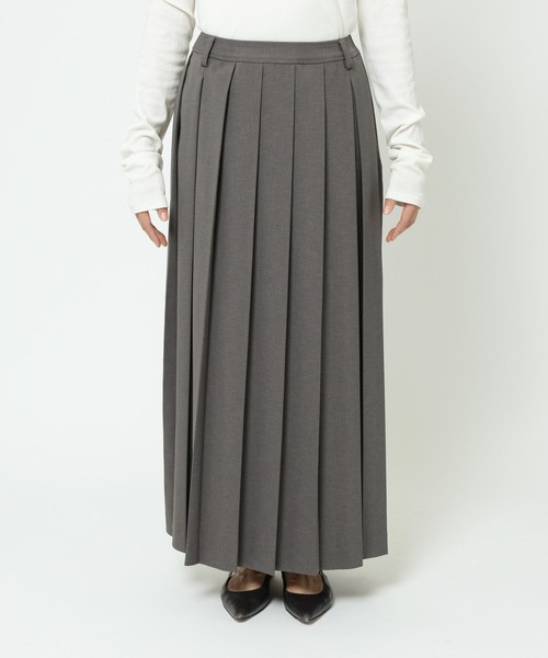 BABYLONE（バビロン）の「プリーツフレアスカート（スカート・レディース・チャコール/グレイッシュベージュ・34inch/36inch）」の10枚目の写真