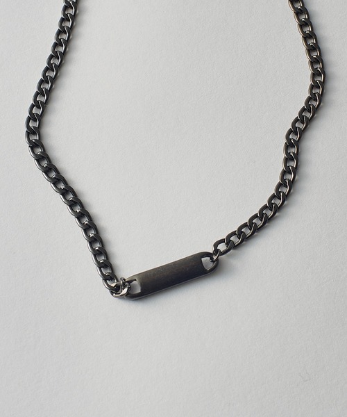 SETUP7(セットアップセブン)の「【SETUP7】ネックレス Awesome ニッケルフリー メタル ライン プレート キヘイチェーン ショートネックレス(ネックレス・レディース・ブラック/ゴールド/シルバー・FREE)」の14枚目の写真