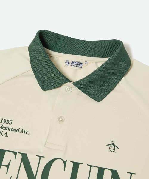 penguin BY MUNSINGWEAR（ペンギン バイ マンシングウェア）の「STRETCH GAME HALF SHIRT　半袖ストレッチポロシャツ　ゴルフウェア（ポロシャツ・メンズ・ブラック/ホワイト/グリーン・L/XL/M）」の5枚目の写真