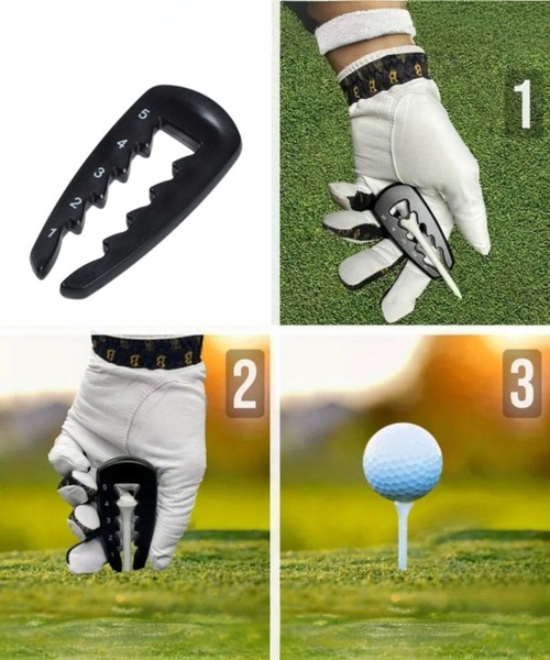 COMON＋（コモンプラス）の「いつも同じ高さを正確に生む アライメントTee（ゴルフグッズ・メンズ・ブラック・FREE）」の7枚目の写真