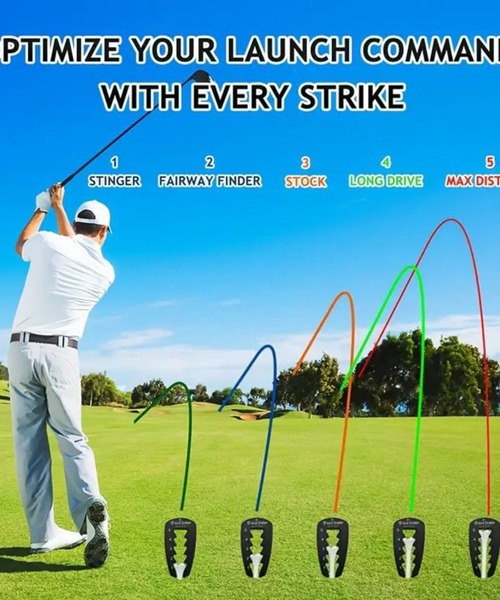 COMON＋（コモンプラス）の「いつも同じ高さを正確に生む アライメントTee（ゴルフグッズ・メンズ・ブラック・FREE）」の4枚目の写真