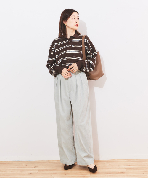 L’ESSAGE　ジャーナルスタンダード　ストレッチコーデュロイ　2タックパンツ 追加2》ストレッチコーデュロイ 2タックパンツ（その他パンツ