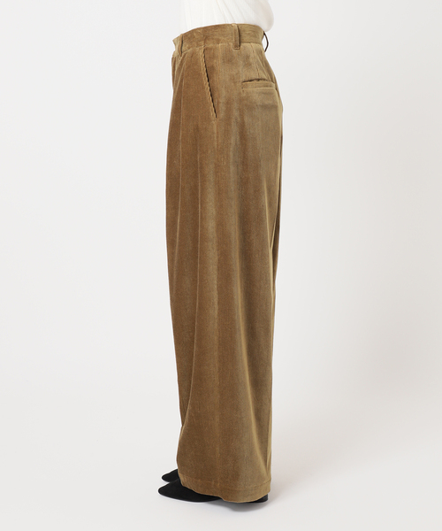 journal standard L'essage（ジャーナルスタンダードレサージュ）の「《追加2》ストレッチコーデュロイ 2タックパンツ（その他パンツ・レディース・ブラック/ブラウン系その他/ブルー系その他/ベージュ・38/36/40）」の19枚目の写真