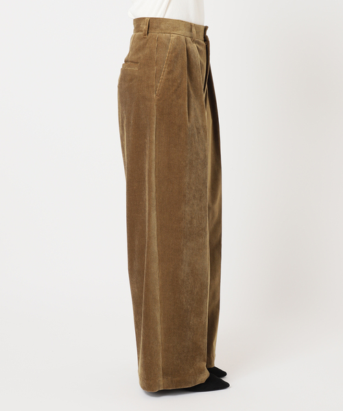 journal standard L'essage（ジャーナルスタンダードレサージュ）の「《追加2》ストレッチコーデュロイ 2タックパンツ（その他パンツ・レディース・ブラック/ブラウン系その他/ブルー系その他/ベージュ・38/36/40）」の11枚目の写真