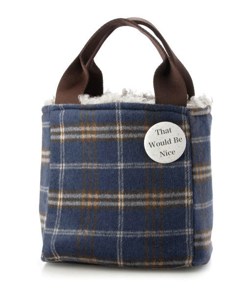 cache cache(カシュ カシュ)の「カシュカシュ cache cache / フェイクファー×チェック柄リバーシブルトート(トートバッグ・レディース・ベージュ系その他/アイボリー/グレー・FREE)」の16枚目の写真