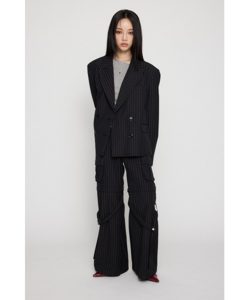 LAGUA GEM（ラグアジェム）の「SHOULDER PAD DOUBLE ジャケット（テーラードジャケット・レディース・ブラック/ブラウン・FREE）」の6枚目の写真