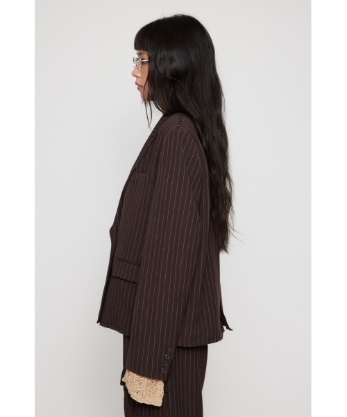 LAGUA GEM（ラグアジェム）の「SHOULDER PAD DOUBLE ジャケット（テーラードジャケット・レディース・ブラック/ブラウン・FREE）」の12枚目の写真