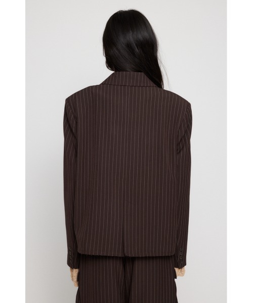 LAGUA GEM（ラグアジェム）の「SHOULDER PAD DOUBLE ジャケット（テーラードジャケット・レディース・ブラック/ブラウン・FREE）」の13枚目の写真