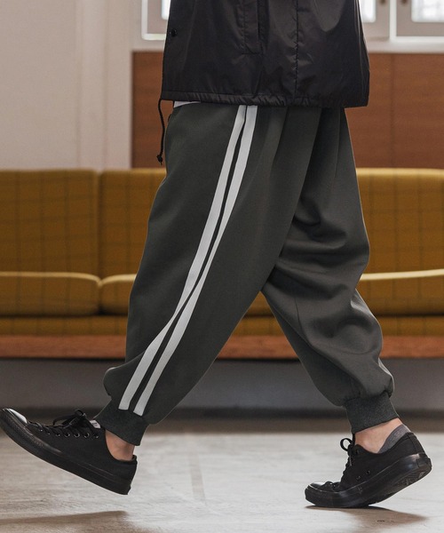 CAMBIO（カンビオ）の「mp14129- ポンチサイドラインバルーンリブパンツ(CMB-R0180)（その他パンツ・メンズ・グリーン/グレー/ブラック・S/M/L）」の12枚目の写真