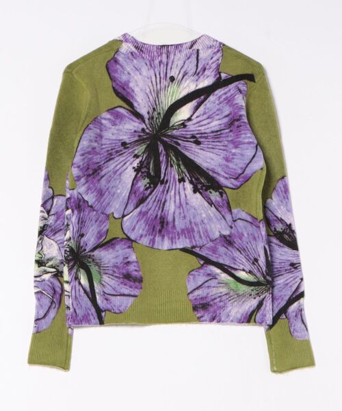 Desigual（デシグアル）の「クリスチャン・ラクロワ オーキッドプリント クルーネックセーター（ニット/セーター・レディース・レッド・S/M/L/XL/XS）」の5枚目の写真