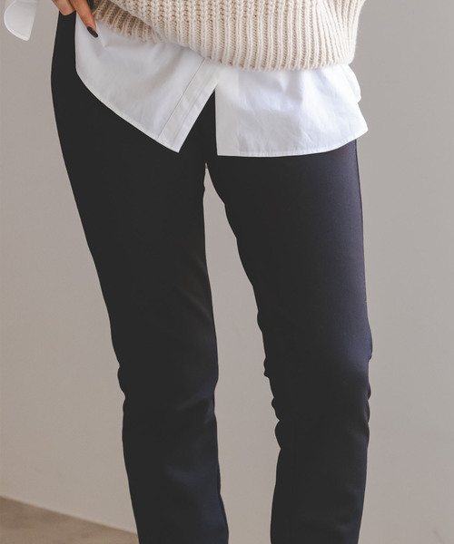 Noble（ノーブル）の「コンシールスリットストレッチレギンス（その他パンツ・レディース・ブラック/アイボリー・36/38）」の16枚目の写真