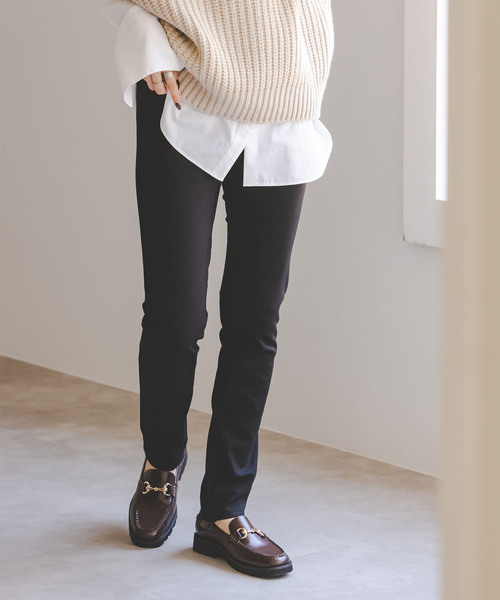 Noble（ノーブル）の「コンシールスリットストレッチレギンス（その他パンツ・レディース・ブラック/アイボリー・36/38）」の17枚目の写真