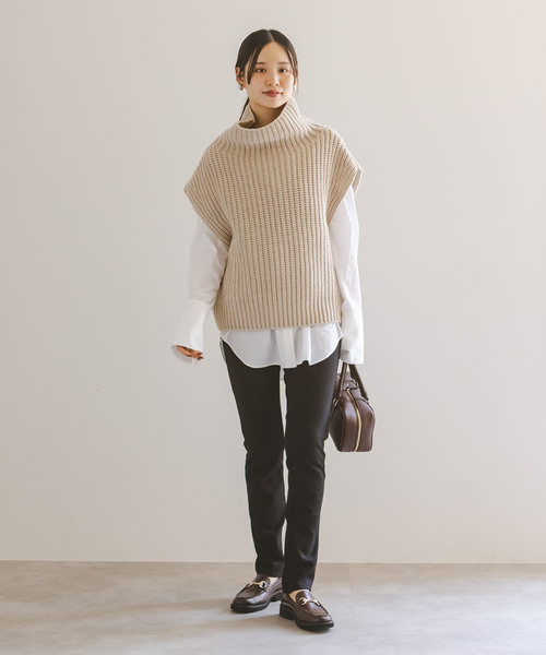 Noble（ノーブル）の「コンシールスリットストレッチレギンス（その他パンツ・レディース・ブラック/アイボリー・36/38）」の18枚目の写真