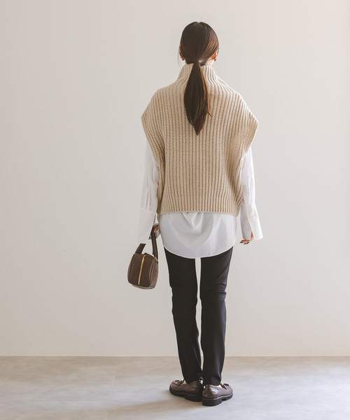 Noble（ノーブル）の「コンシールスリットストレッチレギンス（その他パンツ・レディース・ブラック/アイボリー・36/38）」の19枚目の写真