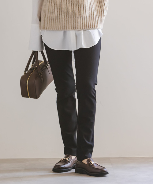 Noble（ノーブル）の「コンシールスリットストレッチレギンス（その他パンツ・レディース・ブラック/アイボリー・36/38）」の21枚目の写真