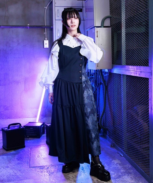 NIBBLE POISON(ニブルポイズン)の「レオパードツギハギワンピース(ワンピース・レディース・ブラック/ワイン/ネイビー・MEDIUM)」の17枚目の写真