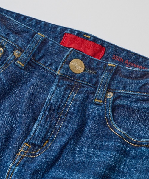 RED CARD TOKYO（レッドカード）の「【RED CARD】35th Anniversary Straight（デニムパンツ・レディース・ダークブルー/ブルー/ライトブルー・25inch/24inch/23inch/22inch）」の18枚目の写真