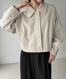 JUNOAH(ジュノア)のステンカラーショートコート(ステンカラーコート)