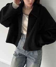 JUNOAH | ステンカラーショートコート(ステンカラーコート)