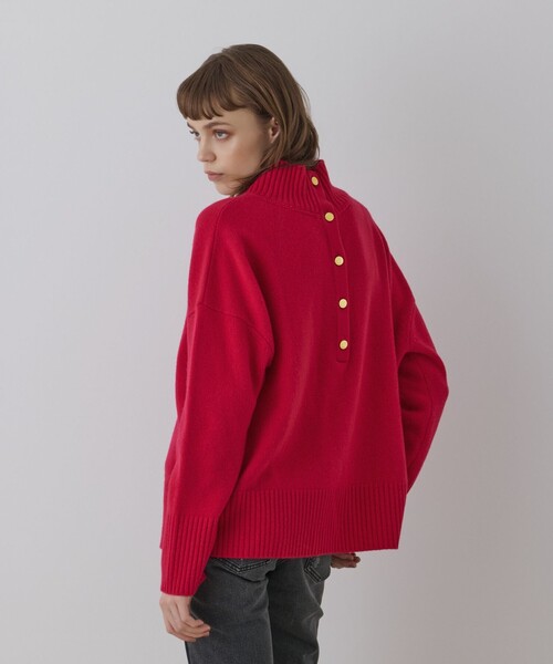 Diagram（ダイアグラム）の「ウールオーバーニットトップ（ニット/セーター・レディース・ピンク/キナリ/グレー・36）」の3枚目の写真