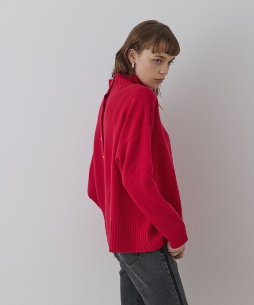 Diagram（ダイアグラム）の「ウールオーバーニットトップ（ニット/セーター・レディース・ピンク/キナリ/グレー・36）」の10枚目の写真