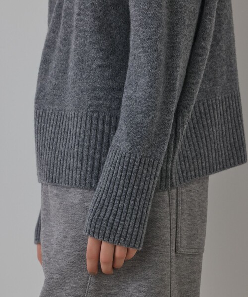 Diagram（ダイアグラム）の「ウールオーバーニットトップ（ニット/セーター・レディース・ピンク/キナリ/グレー・36）」の18枚目の写真