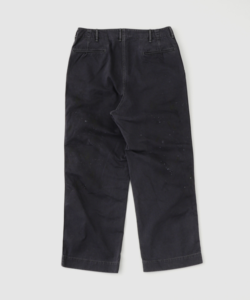 BOW WOW(バウワウ)の「BOWWOW / バウワウ SMU STAINED WORK TROUSERS(チノパンツ・メンズ・ブラック・MEDIUM/LARGE/X-LARGE)」の2枚目の写真