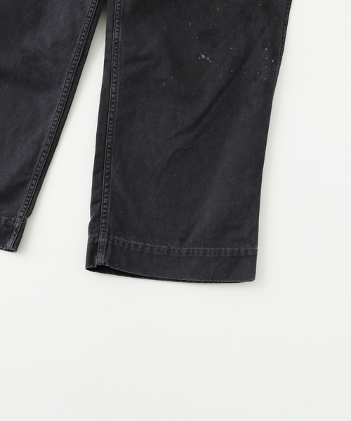 BOW WOW(バウワウ)の「BOWWOW / バウワウ SMU STAINED WORK TROUSERS(チノパンツ・メンズ・ブラック・MEDIUM/LARGE/X-LARGE)」の4枚目の写真
