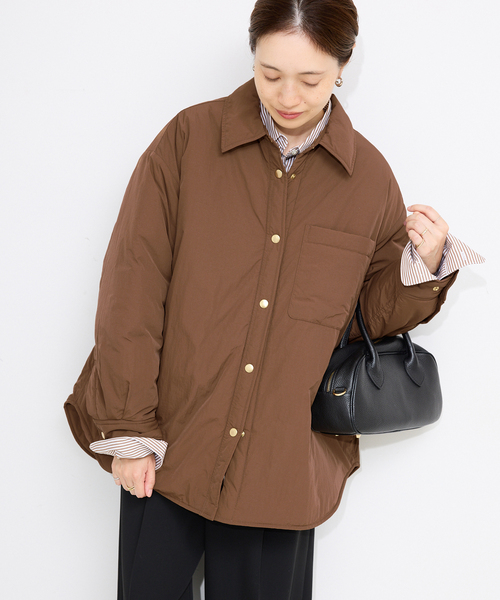 吸湿発熱》TOPTHERMOシャツブルゾン（その他アウター）｜SLOBE IENA