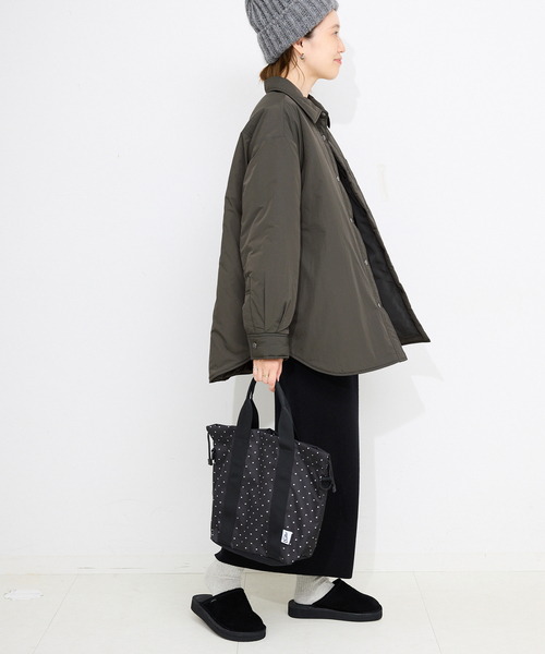 SLOBE IENA(スローブイエナ)の「《吸湿発熱》TOPTHERMOシャツブルゾン(その他アウター・レディース・ブラウン/カーキ・FREE)」の16枚目の写真