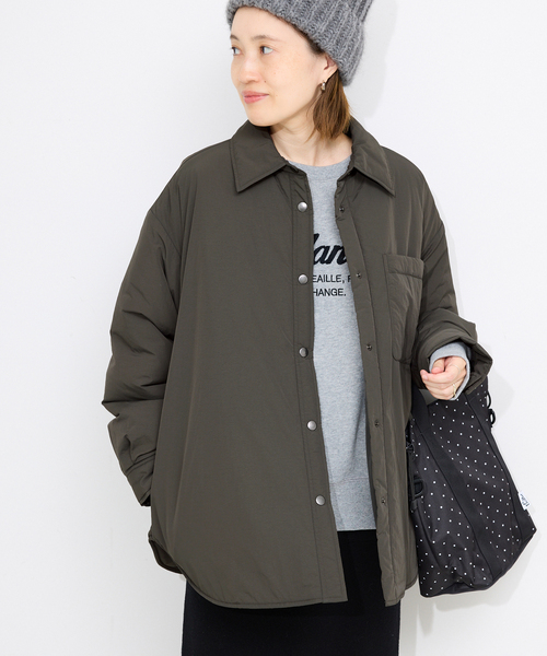 吸湿発熱》TOPTHERMOシャツブルゾン（その他アウター）｜SLOBE IENA