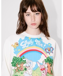 GEO sweat スウェット X-girl トレーナー スウェット FACE PATCH AND LOGO CREWNECK