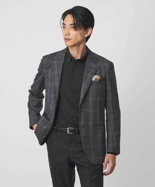 green label relaxing(グリーンレーベルリラクシング)の「M/DY ボタンダウン 長袖 ポロシャツ(ポロシャツ・メンズ・ネイビー/ダークグレー・L/XL/S/M)」の5枚目の写真