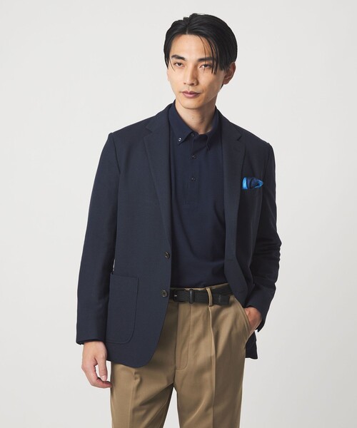 green label relaxing(グリーンレーベルリラクシング)の「M/DY ボタンダウン 長袖 ポロシャツ(ポロシャツ・メンズ・ネイビー/ダークグレー・L/XL/S/M)」の6枚目の写真