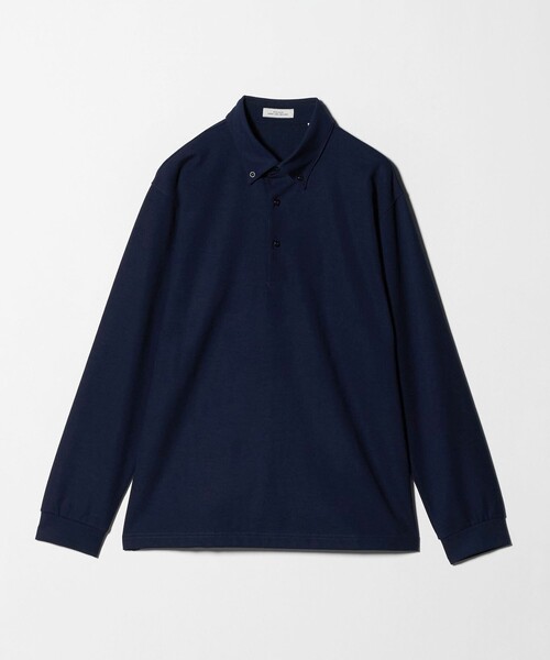 セール】M/DY ボタンダウン 長袖 ポロシャツ（ポロシャツ）｜green