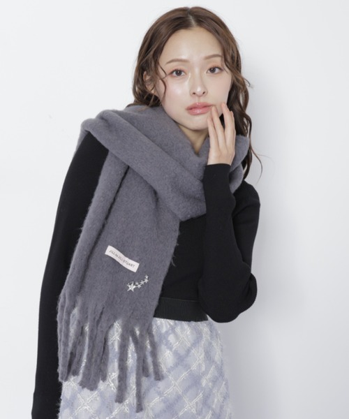 SY28-300 セーブル　フリル　ヤーン　マフラー　/150cm　人工繁殖 ◇ループヤーンフラッフィーストール/マフラー ギフト/プレゼント