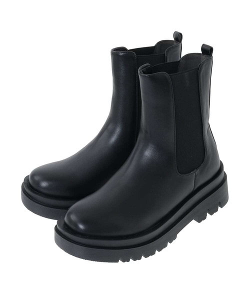 a.v.v（アーヴェヴェ）の「サイドゴアブーツ（ブーツ・レディース・ブラック/ブラウン・23.5/24.5/22.5）」の6枚目の写真