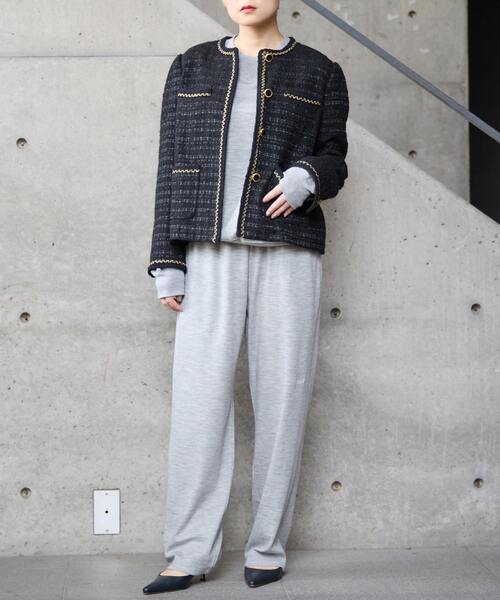 A_(エース)の「【A_/エース】ウールスムースパンツ(その他パンツ・レディース・ブラック/グレー・FREE)」の5枚目の写真