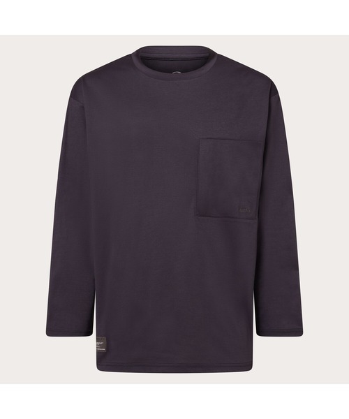 OAKLEY(オークリー)の「オークリー FGL SCRATCH LS TEE 4.7/Tシャツ/吸汗速乾/ストレッチ/UPF50+/ロンT/ロングスリーブ/アウトドア/OAKLEY(Tシャツ/カットソー・メンズ・ベージュ/ブラック・XL/L/M/S)」の2枚目の写真