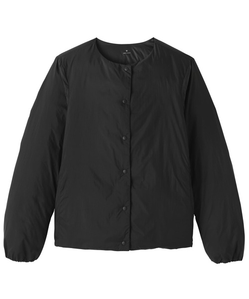 無印良品（ムジルシリョウヒン）の「婦人　軽量ダウンポケッタブルノーカラージャケット（ダウンジャケット/コート・レディース・ブラック/ライトベージュ・S/L/XL）」の6枚目の写真