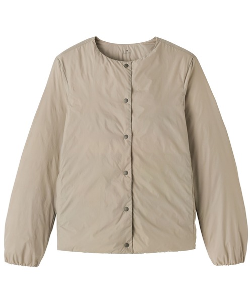 無印良品（ムジルシリョウヒン）の「婦人　軽量ダウンポケッタブルノーカラージャケット（ダウンジャケット/コート・レディース・ブラック/ライトベージュ・S/L/XL）」の11枚目の写真