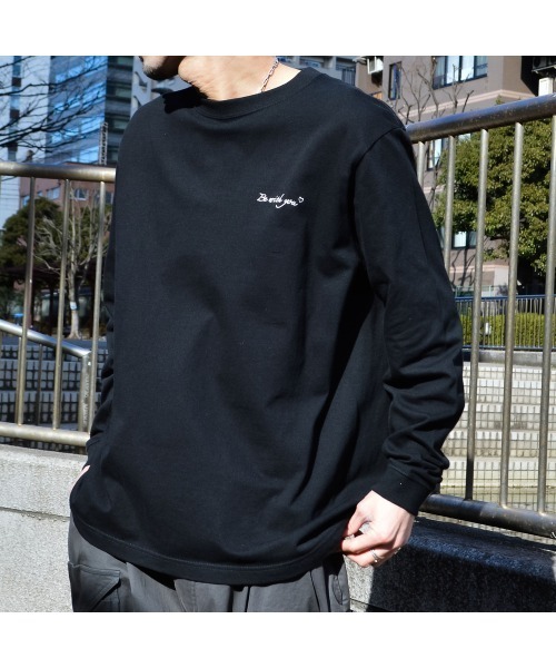 DOUBLE STEAL(ダブルスティール)の「カップルイラストロンT(Be with you)(Tシャツ/カットソー・メンズ・ホワイト/ブラック/アッシュグレー・LARGE/MEDIUM)」の18枚目の写真