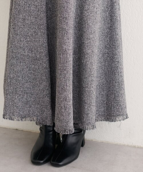 natural couture（ナチュラルクチュール）の「【WEB限定】マーメイドフレアワンピース（ワンピース・レディース・ブラック/ブラウン/グレー/オフホワイト・FREE）」の11枚目の写真